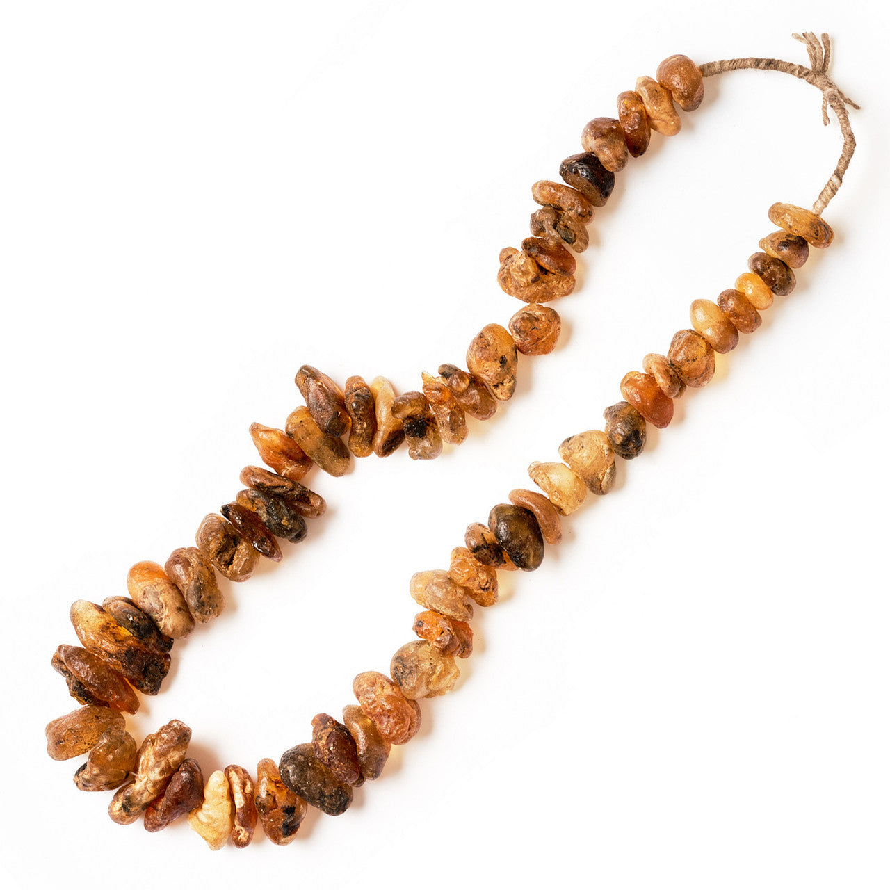 African Raw Amber Bead Strand image