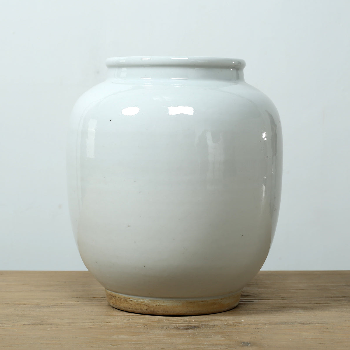 10" High Clara Vase with Unglazed Base