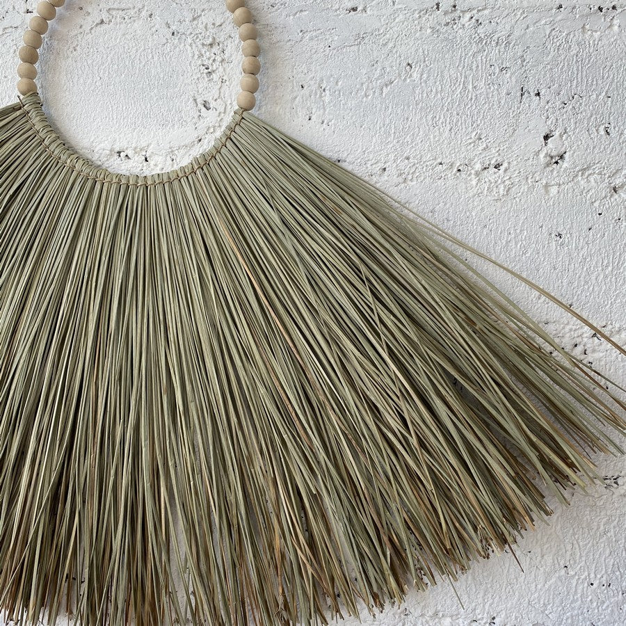 Large Natural Straw Wall Deco