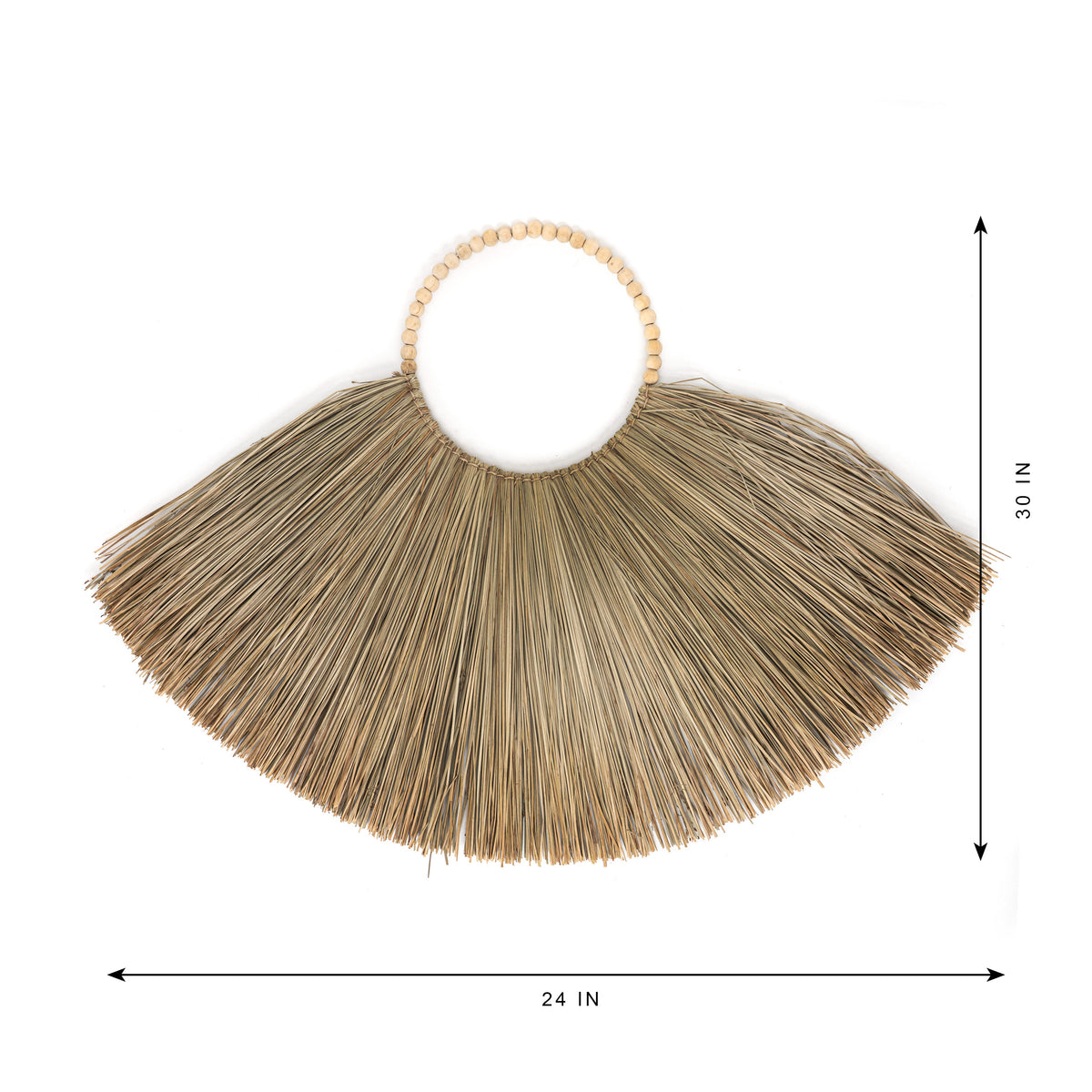 Large Natural Straw Wall Deco