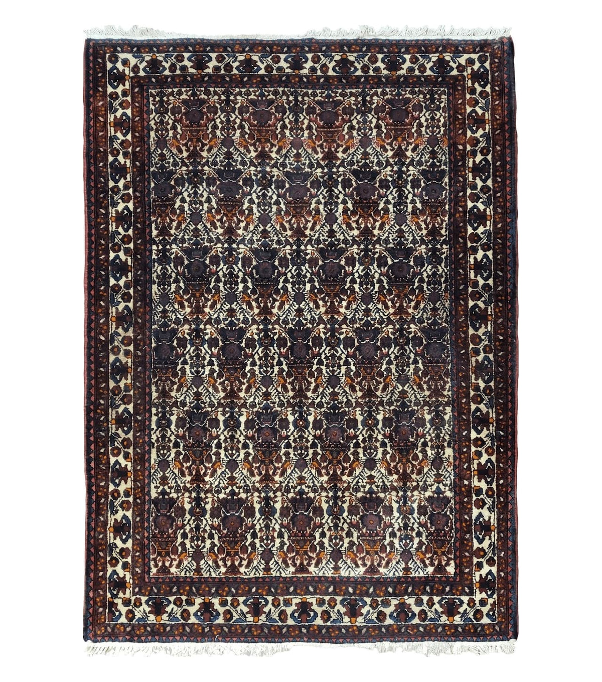 Persian Afshar Rug 3.6 x 5, Zili Sultan Pattern, Wool - Jewel Rugs