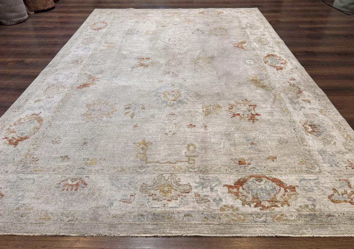 Modern Turkish Oushak Rug 7x9, Netural Colors - Jewel Rugs, view 2