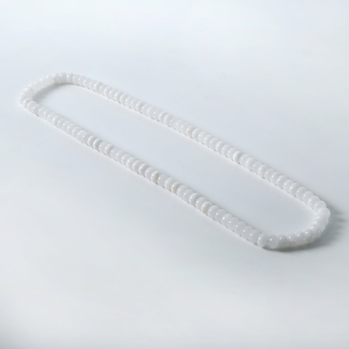 Approx. 16" Long Marble Beads Natural White