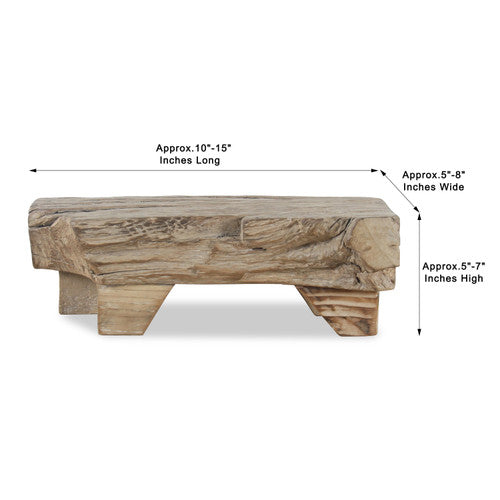 Wood Riser Approx. 10-15 Inches Wide and 6 Inches High (Size Vary no two are the same) image 2