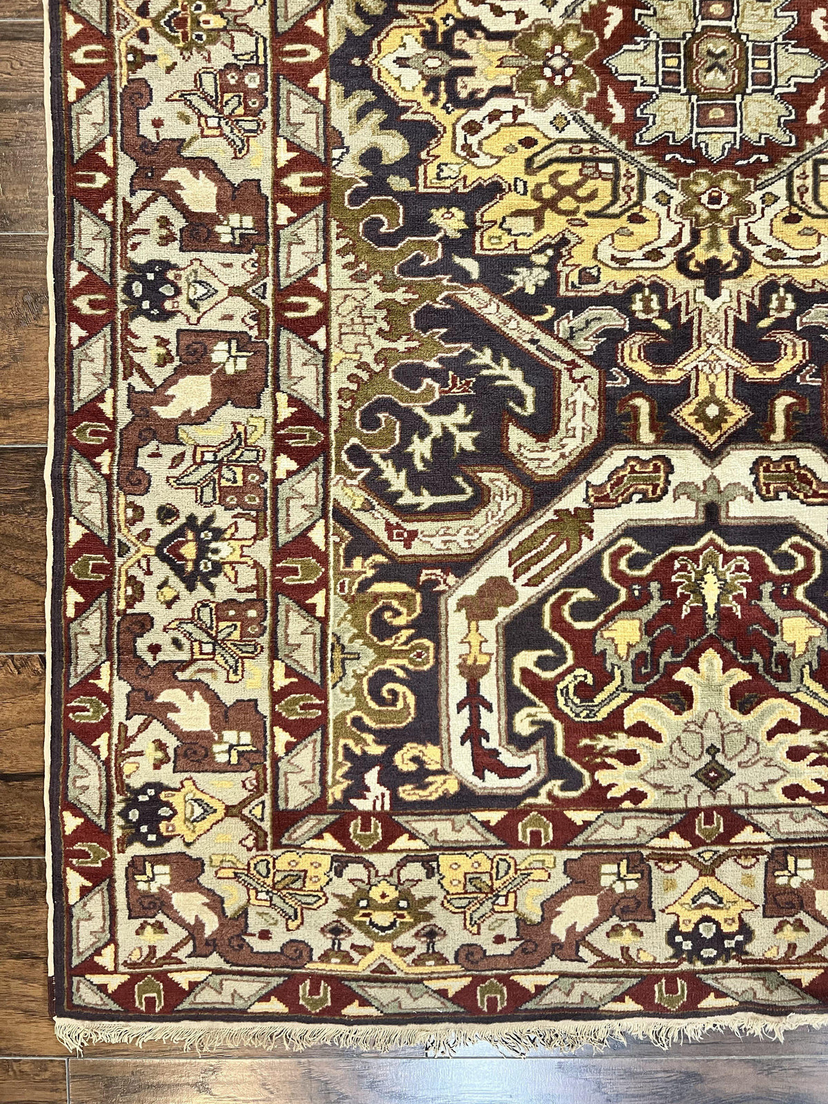 Antique Caucasian Rug, Kuba Seychour Rug, Handmade Wool Oriental Carpet, Azerbaijan Rug - Jewel Rugs, view 7