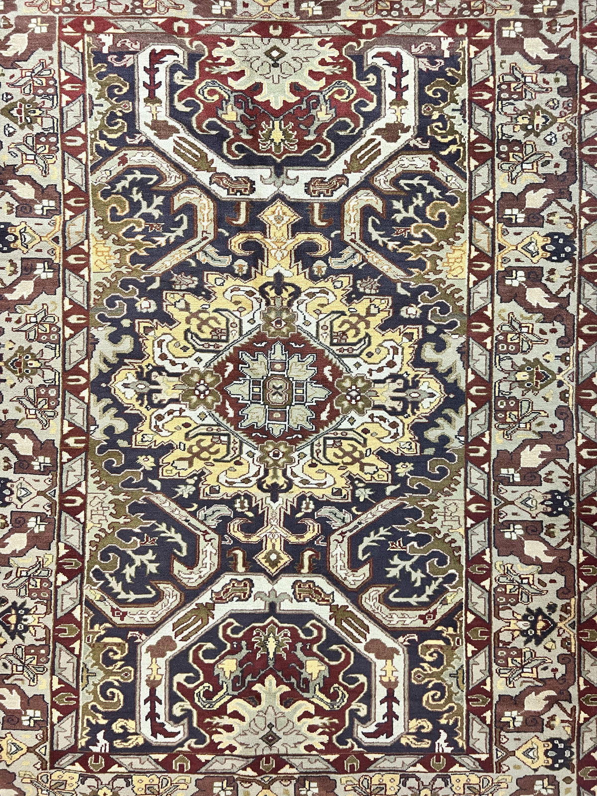 Antique Caucasian Rug, Kuba Seychour Rug, Handmade Wool Oriental Carpet, Azerbaijan Rug - Jewel Rugs, view 3