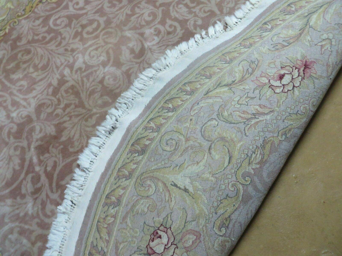 6' X 6' Round Handmade Fine Chinese Floral Oriental Silk Wool Rug Carpet Nice - Jewel Rugs, view 6
