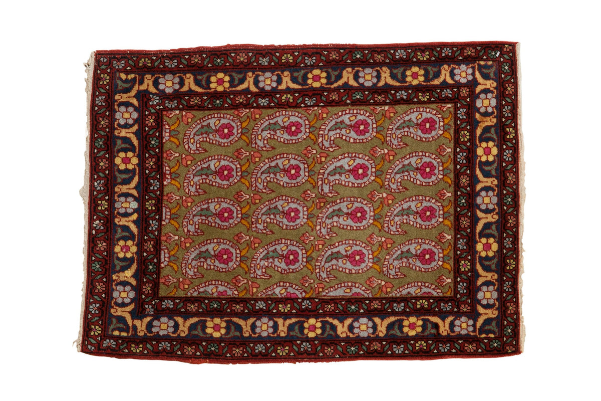 2x3 Vintage Farahan Sarouk Rug Mat