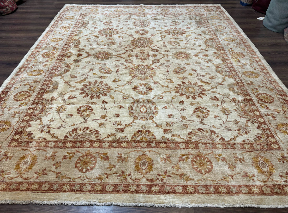 Pakistani Peshawar Rug 8x10, Pak Persian Traditional Oriental Carpet, Handmade, Wool, Allover Pattern - Jewel Rugs, view 2