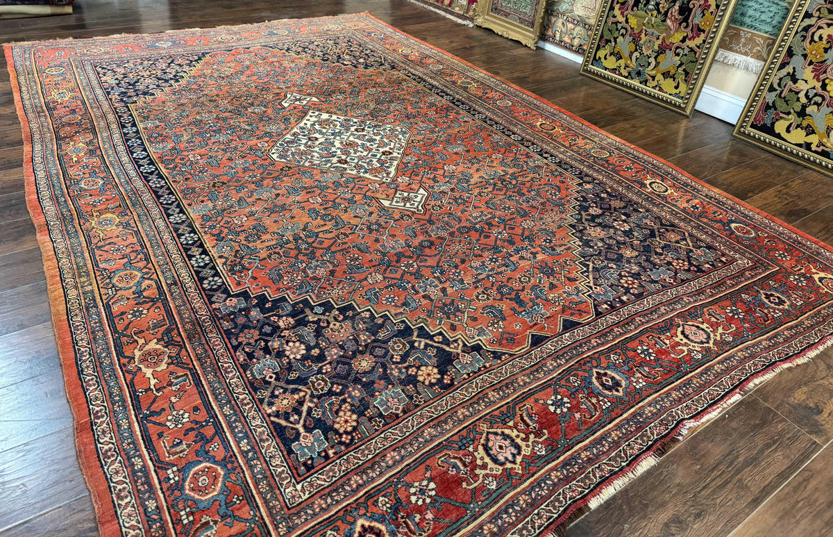 Antique Persian Bidjar Rug 8x12, Rare Persian Carpet - Jewel Rugs, view 13