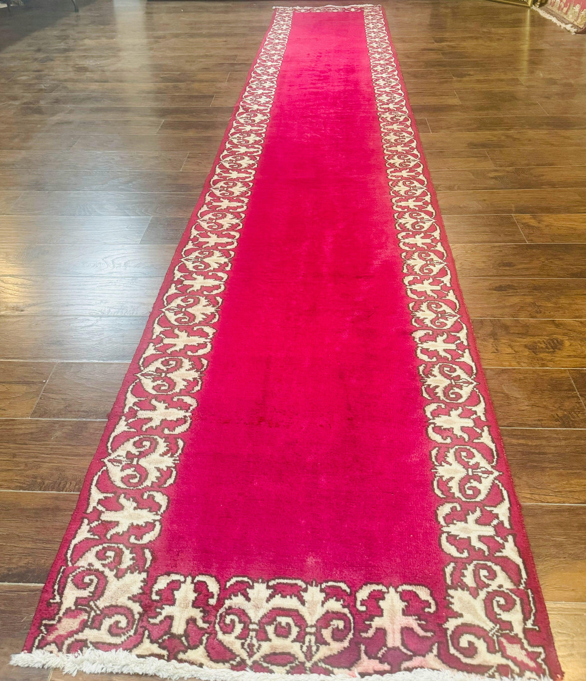 Red Persian Kerman Runner Rug 3x16 - Jewel Rugs, view 2
