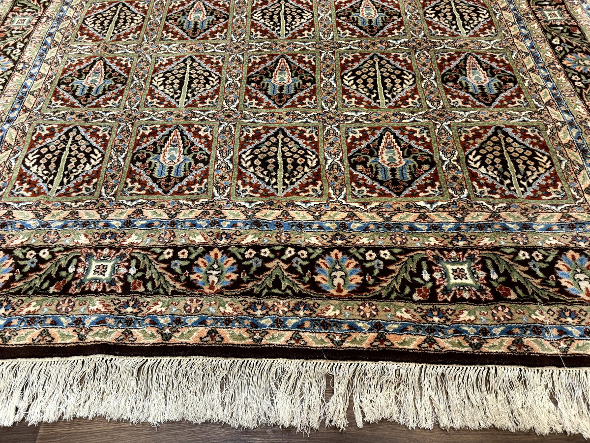 Sino Persian Rug 8x10, Panel Design, Brown, Multicolor, Wool, Cedar Trees - Jewel Rugs, view 5