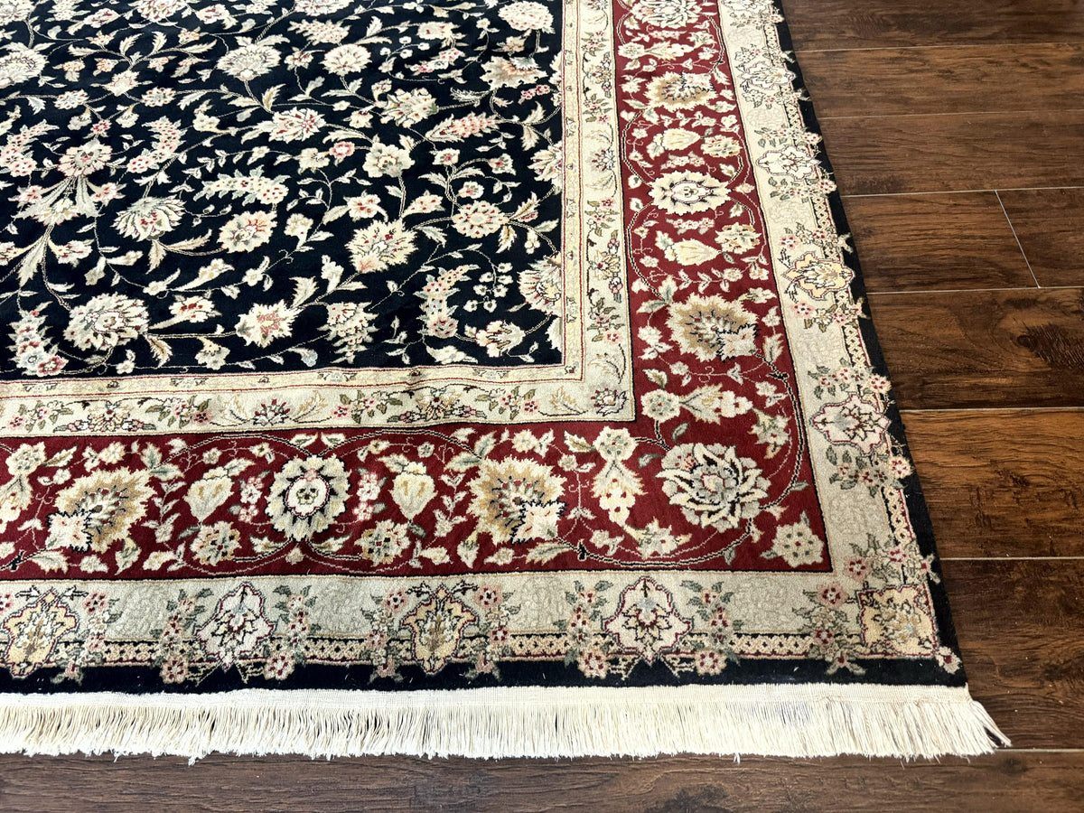 Black Pak Persian Rug 8x10, Floral Allover - Jewel Rugs, view 9