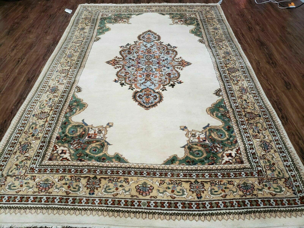 6' X 9' Vintage Handmade India Open Field Tribal Wool Rug Carpet Medallion Nice - Jewel Rugs, view 2