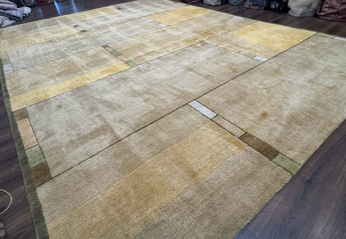 Tufenkian Tibetan Rug 12x16, Handmade Wool Modern Area Rug, Palace Size Carpet - Jewel Rugs, view 13