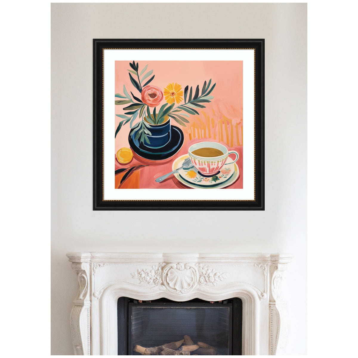 Framed Art Cozy Coffee by The Creative Bunch Studio