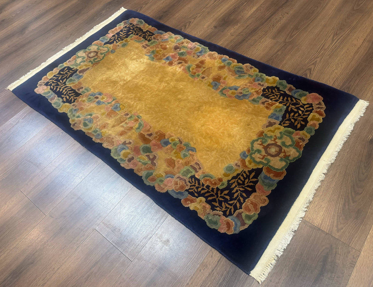 Chinese Wool Rug 3x5, Vintage Carpet, Handmade - Jewel Rugs, view 13