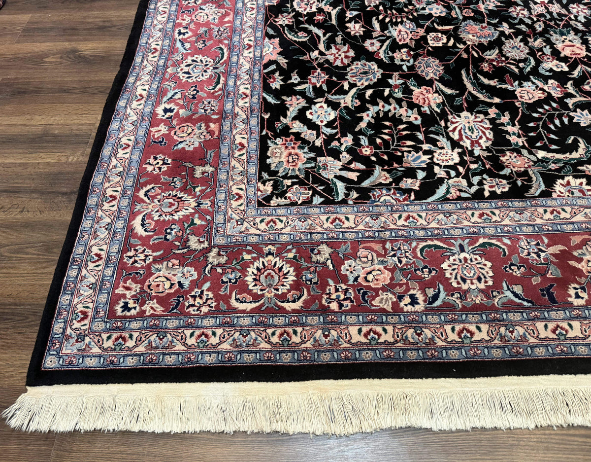 Large Sino Persian Rug 10x15, Floral Allover, Hand Knotted Wool Carpet, Fine - Jewel Rugs, view 9