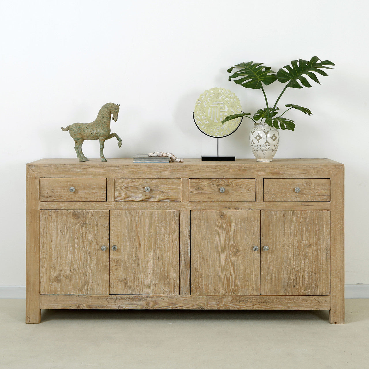 Capri 4 drawers buffet weathered natural pinewood image