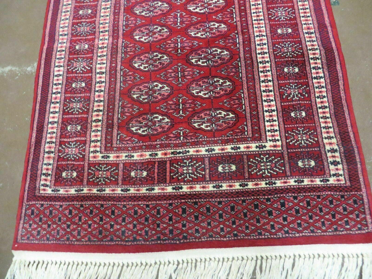 3' X 5' Vintage Fine Handmade Turkoman Bokhara Yamud Rug Carpet Nice - Jewel Rugs, view 6