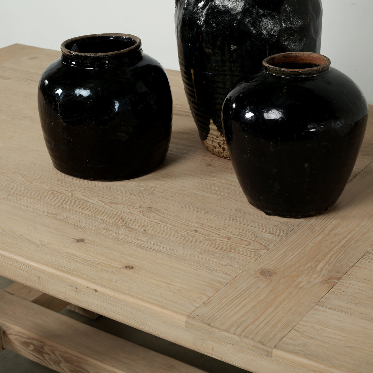 Amalfi 9' Long Dining Table Weathered Natural Pinewood 110x40x31H