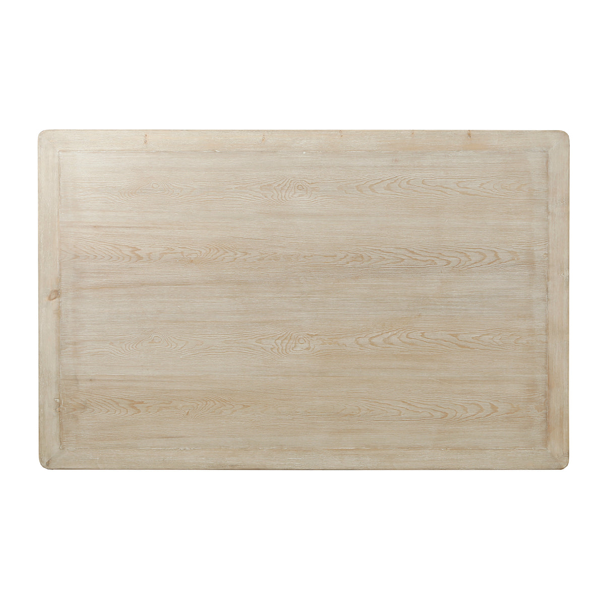 Ming Arch Square Coffee Table Weathered white wash 39x39