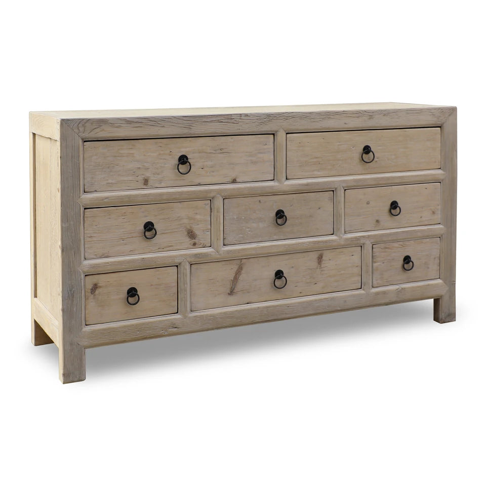 Amalfi Chest Of Drawers | Weathered Natural Solid Wood