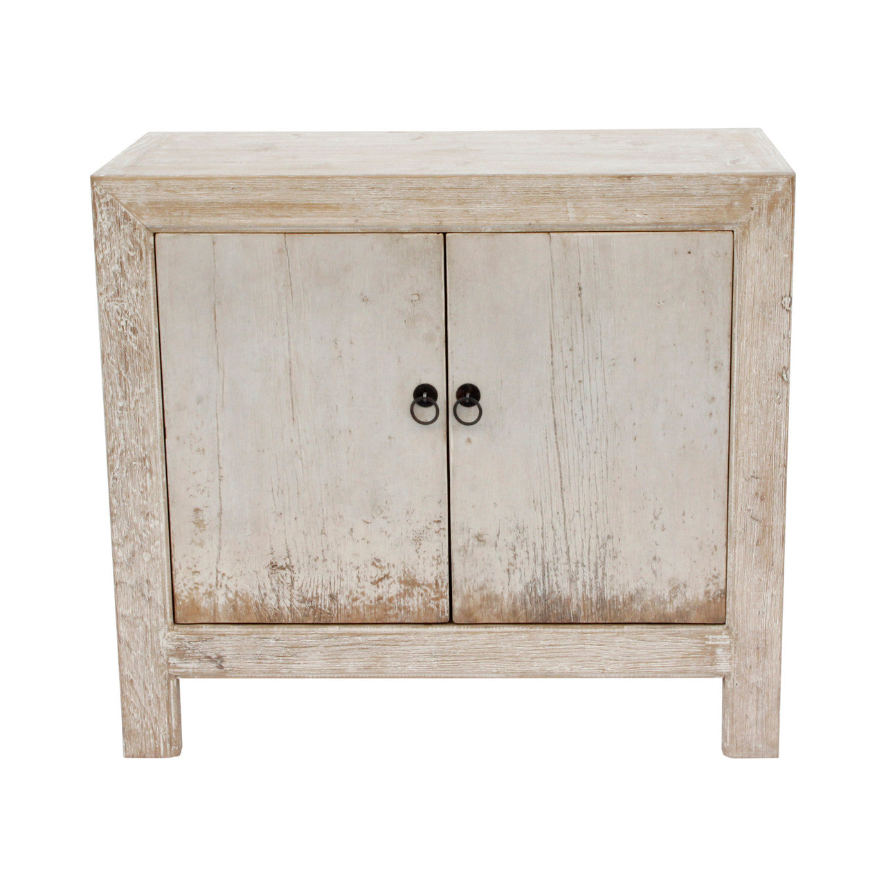 Two-Tone Lower Cabinet | Antique Distressed Finish