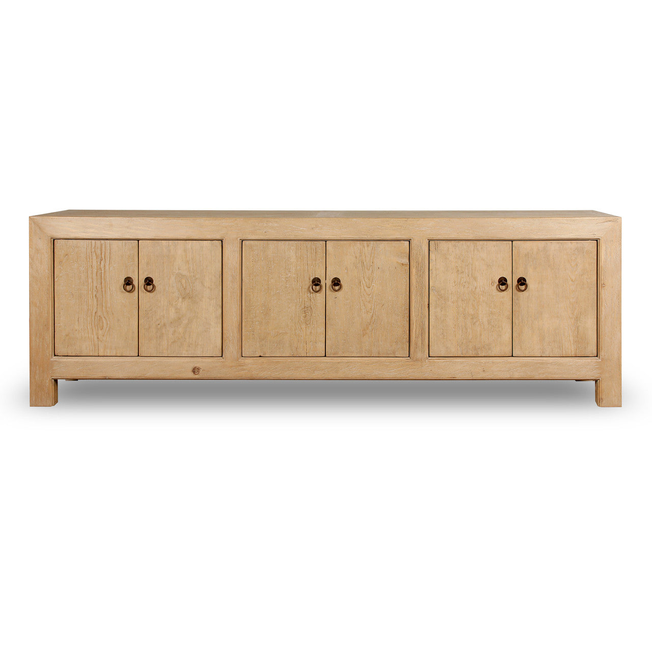 Capri Media Cabinet 6 Doors Weathered Nature Pinewood 87x16x28H SALES$1199 image