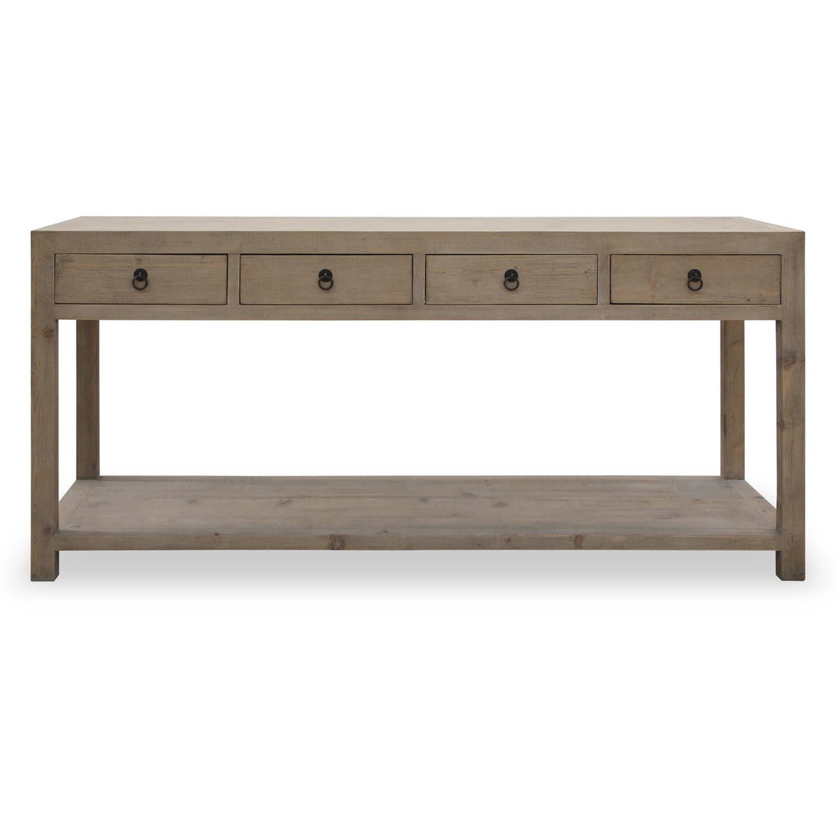 Capri 4 Drawers Side Table Weathered Natural