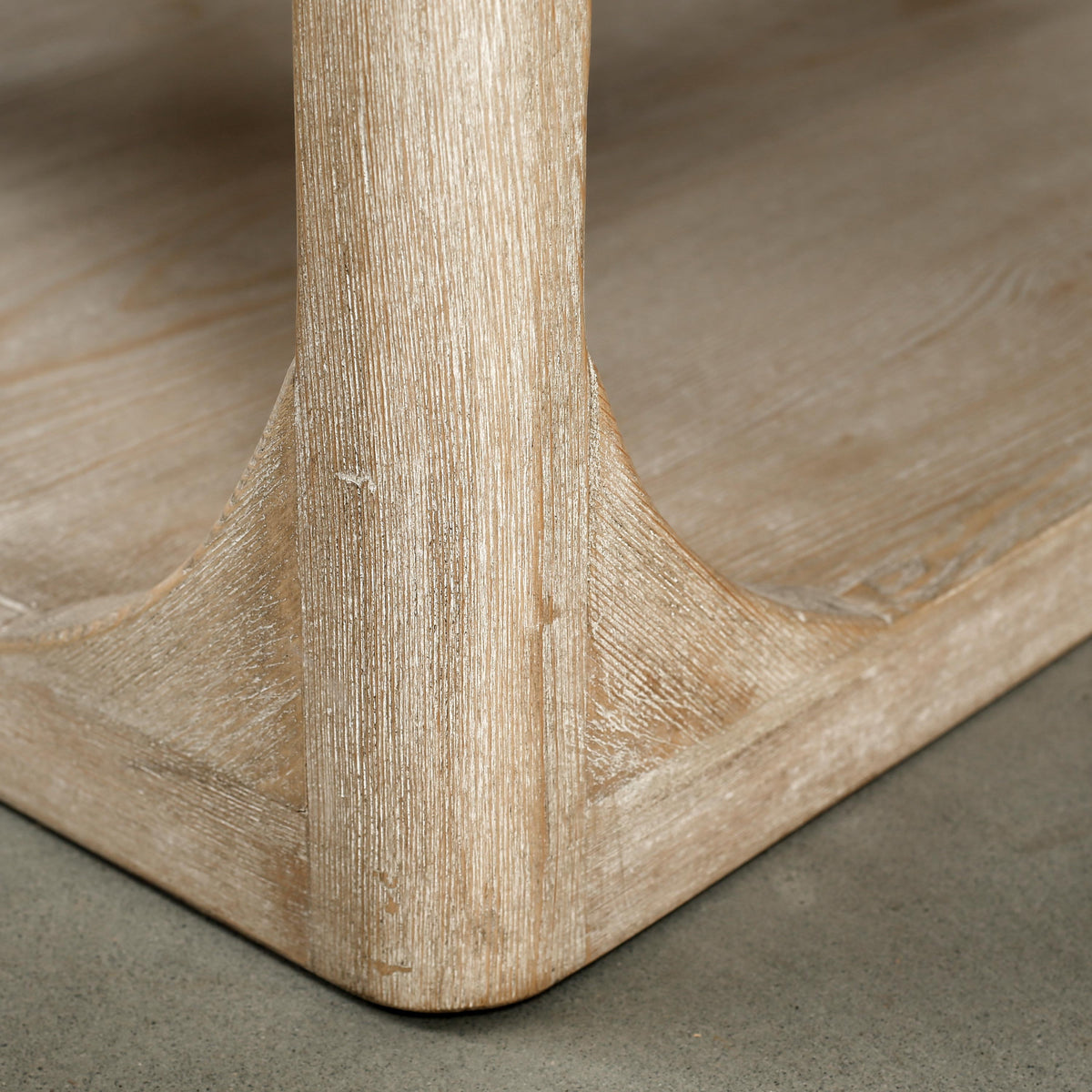 Ming Arch Coffee Table Weathered white wash 55x33