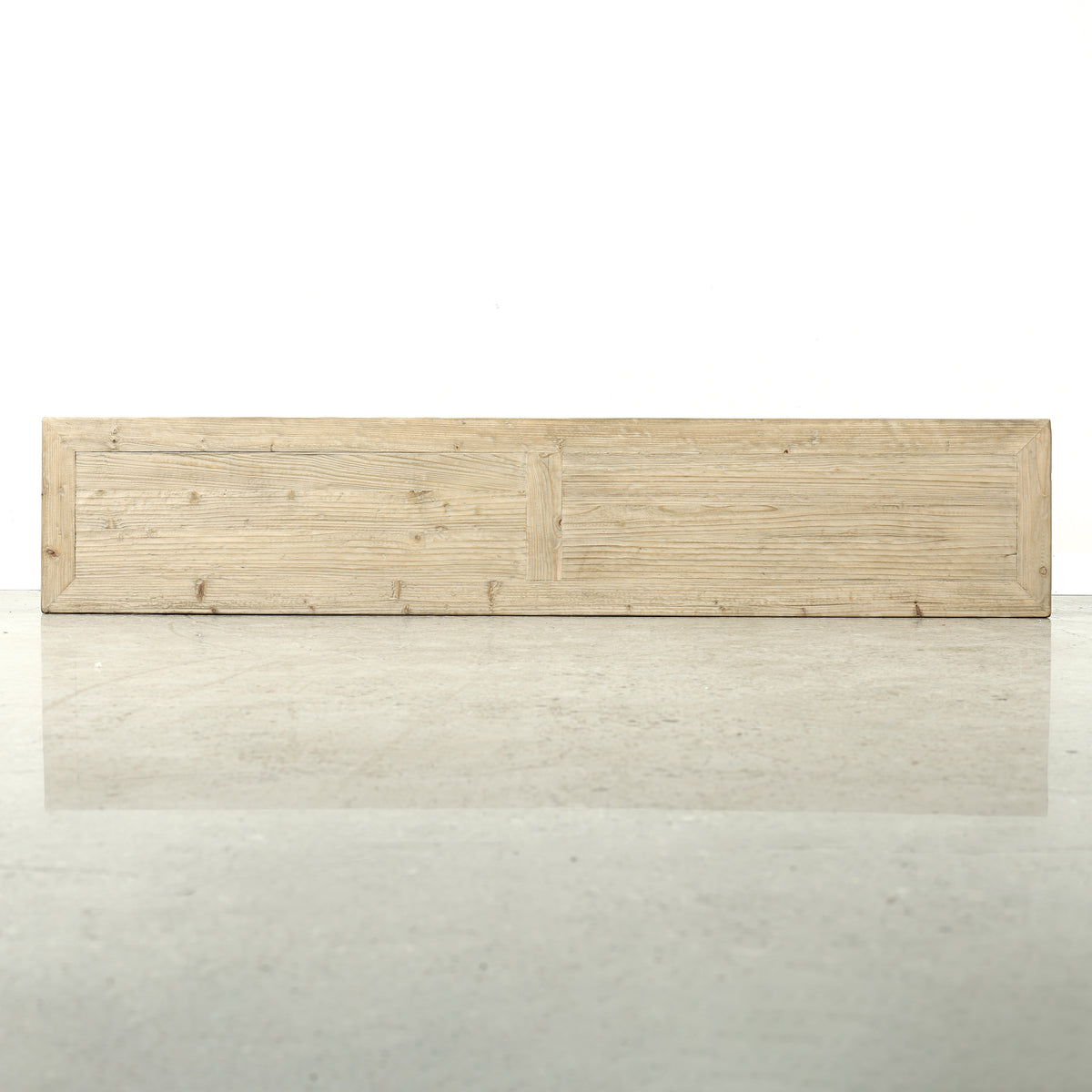 90" Long Console Table with 4 Drawers Weathered Natural