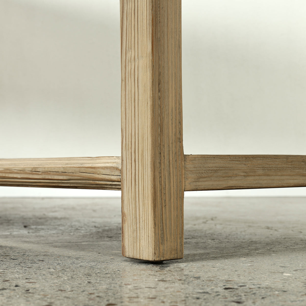 90" Long Console Table with 4 Drawers Weathered Natural
