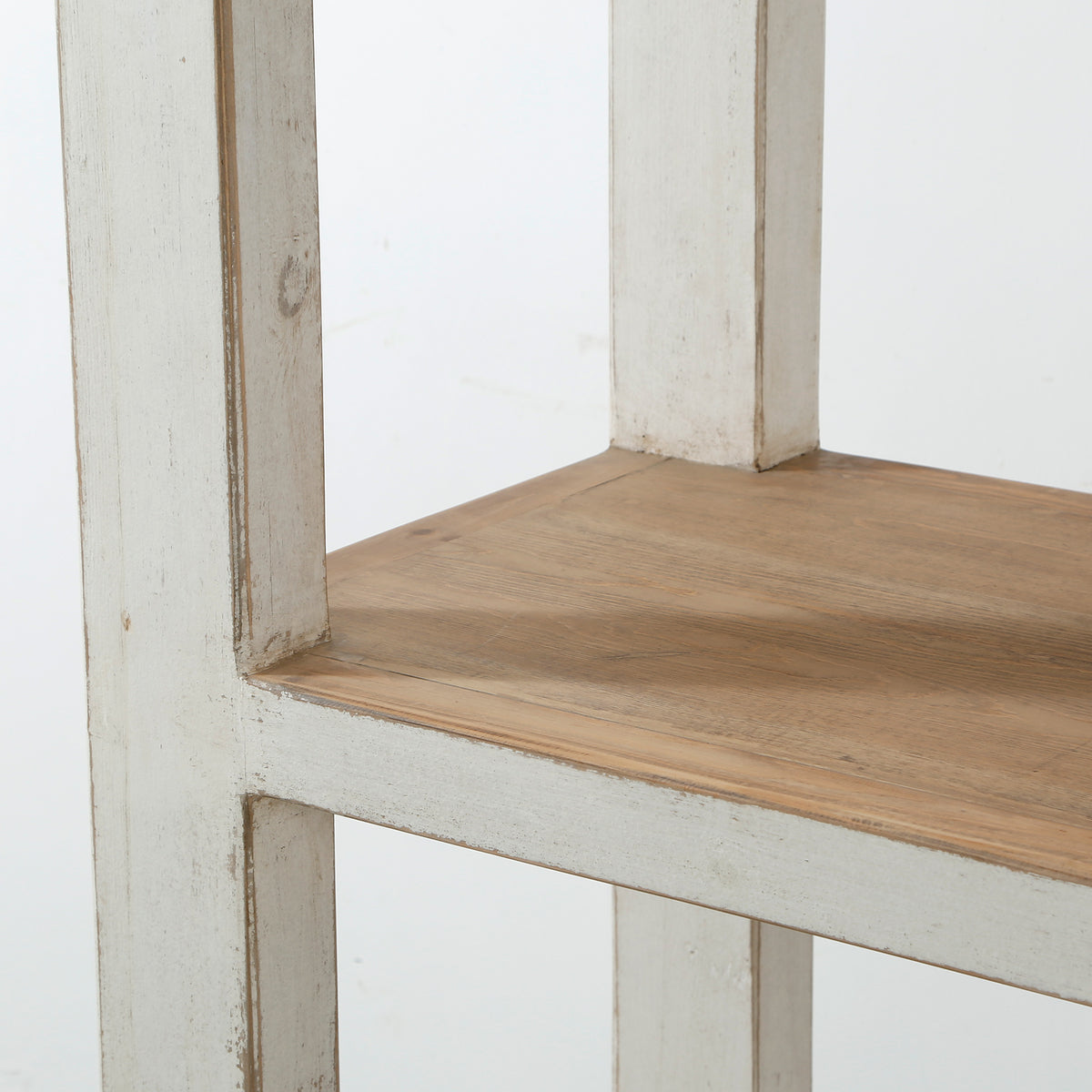 Amalfi Two Tones Grand Frame Pinewood Shelf Antique Off White