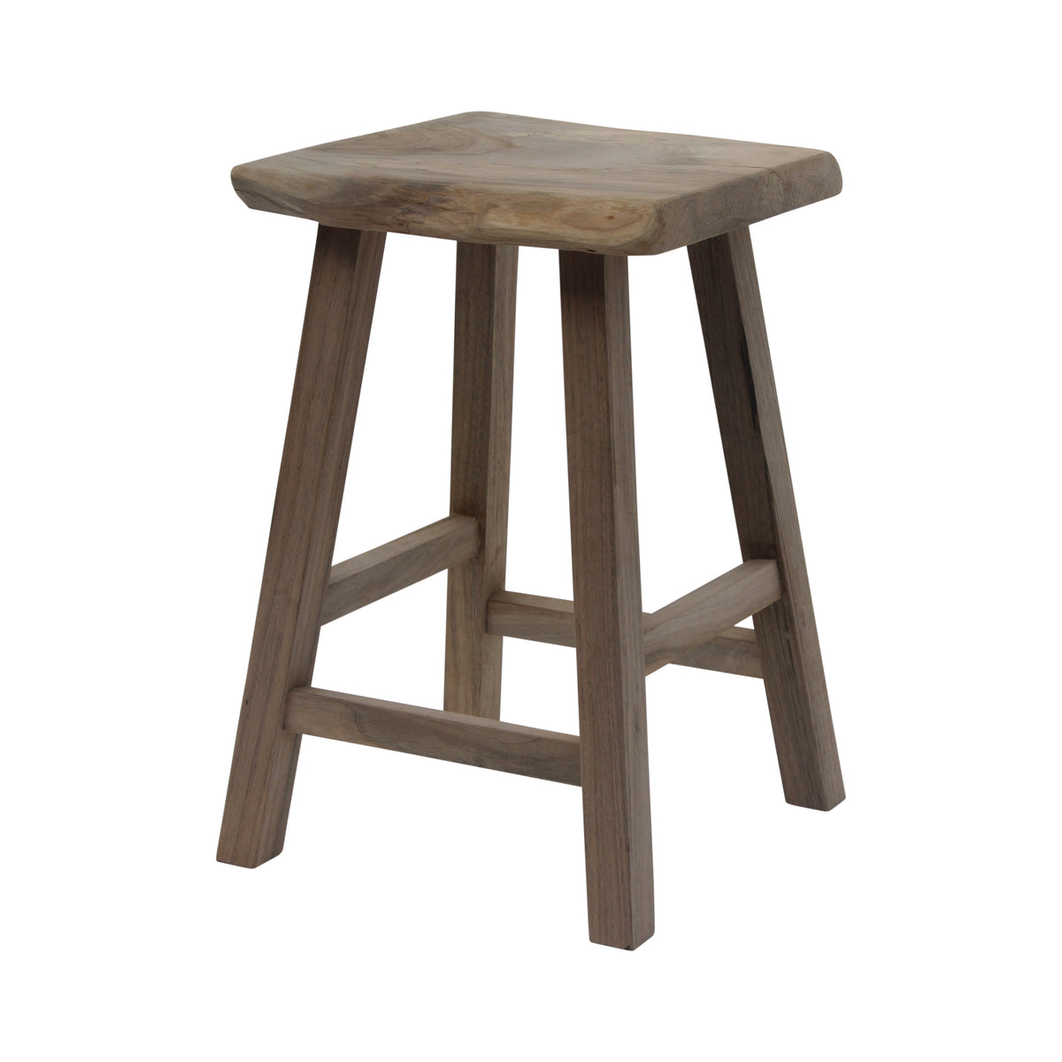 30" High Live Edge Walnut Wood Bar Stool Natural(color & size vary)
