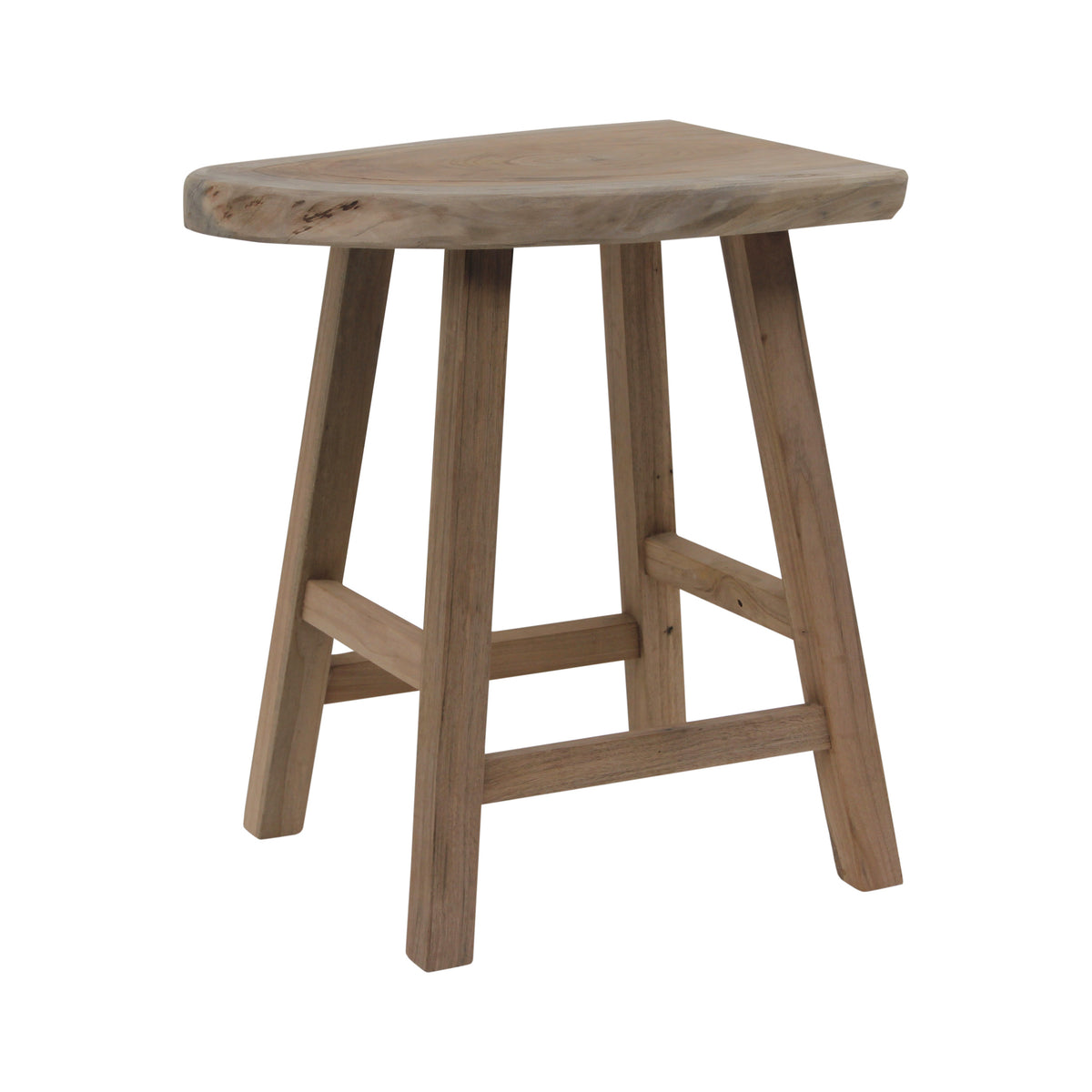 30" High Live Edge Walnut Wood Bar Stool Natural(color & size vary)