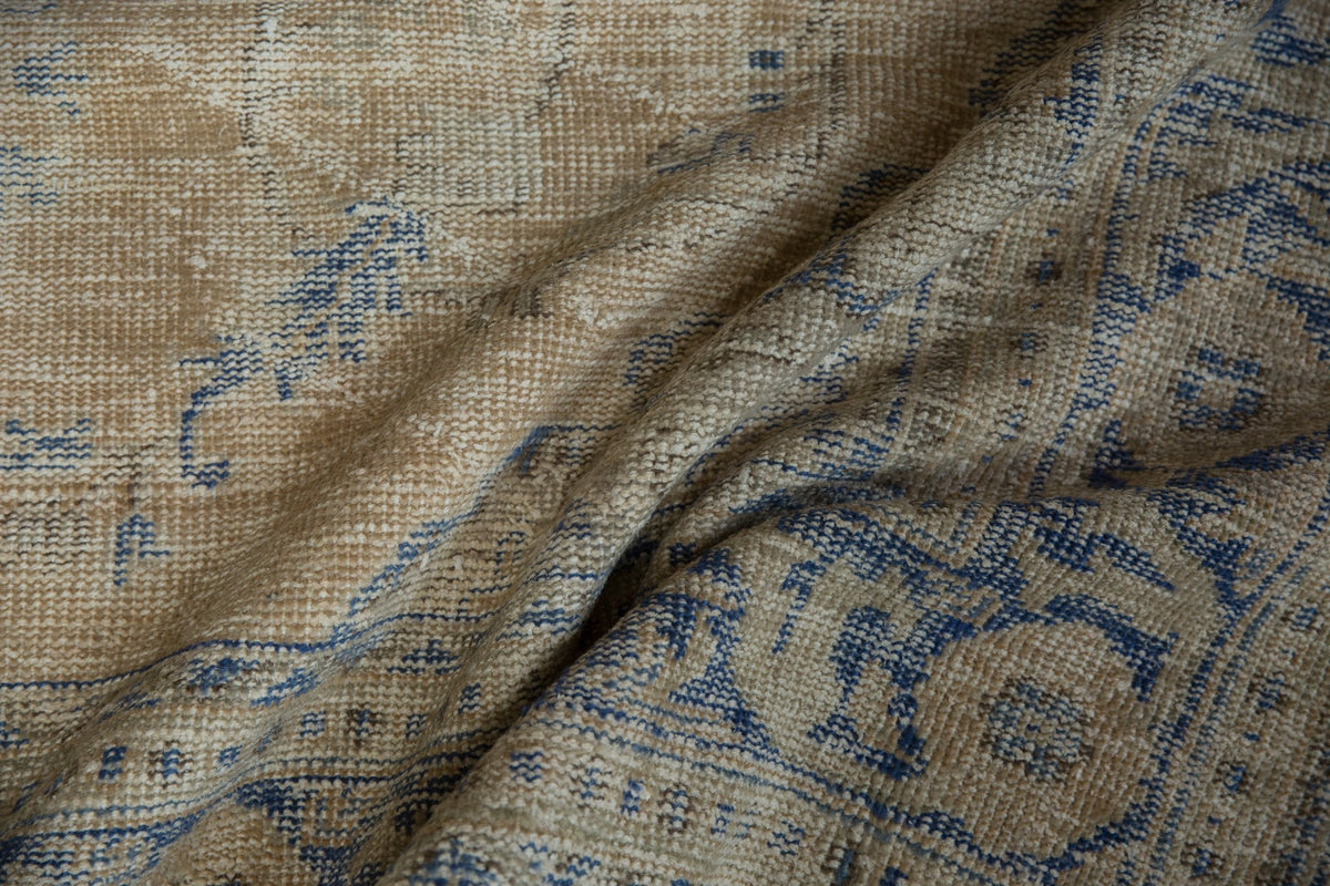 7.5x9 Vintage Distressed Oushak Carpet