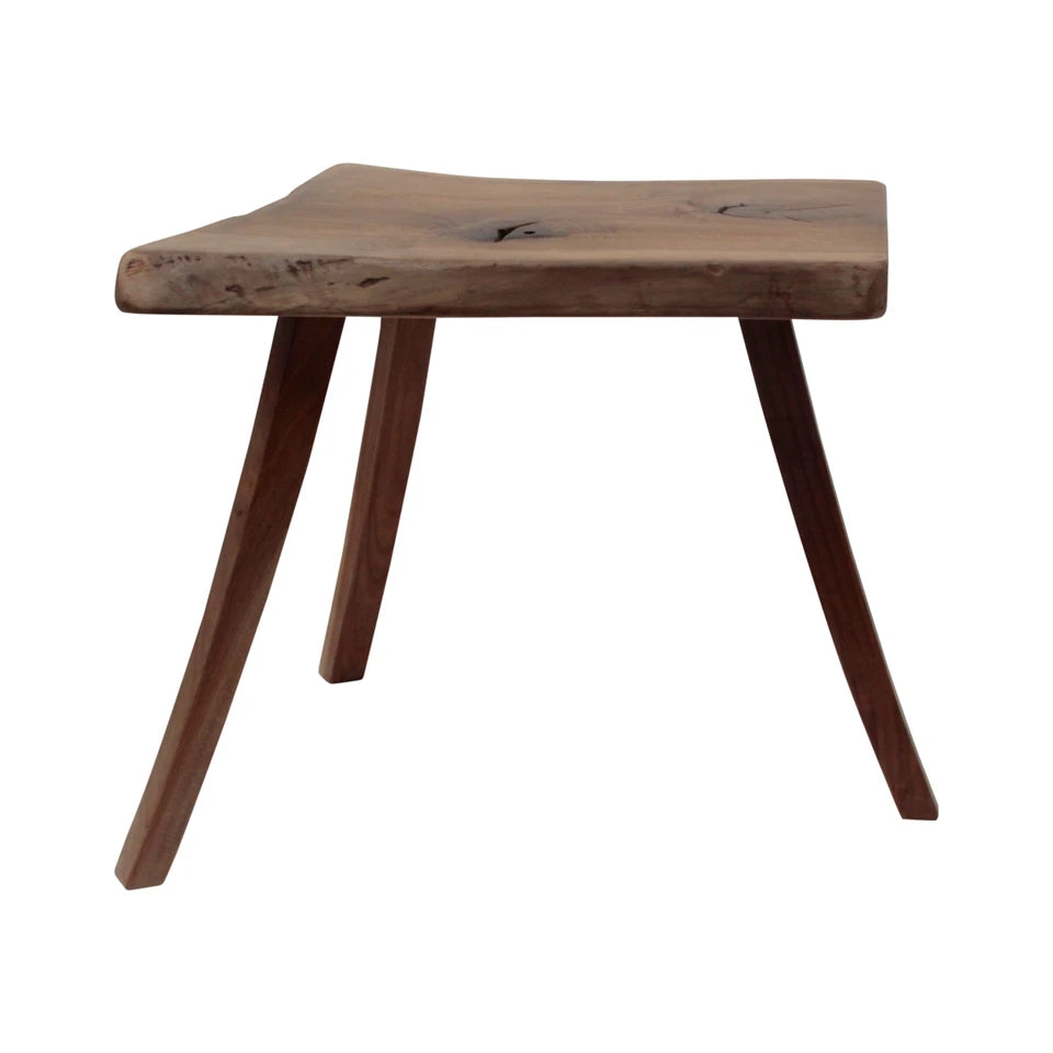 Live Edge Walnut Wood Side Table | One-Of-A-Kind Natural Slab