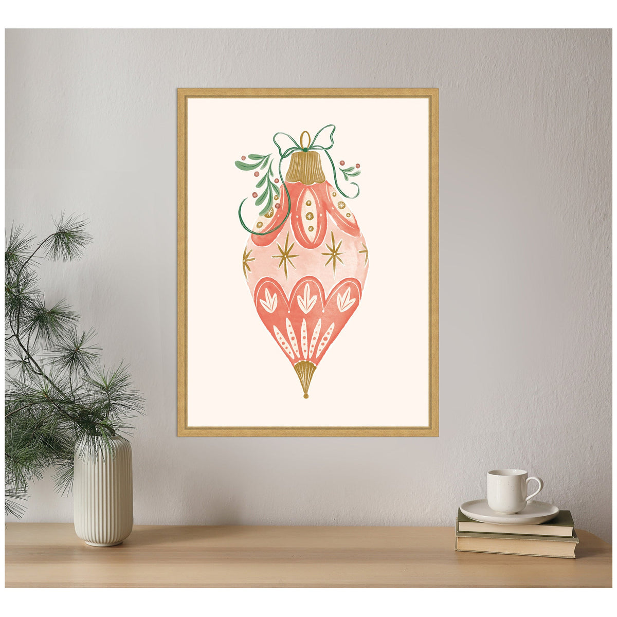 Sylvie Framed Canvas Holiday Ornament Collection 1 by Jill Labieniec