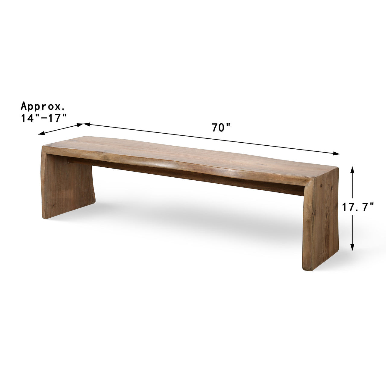 Live Edge Walnut Wood Bench ��������ï