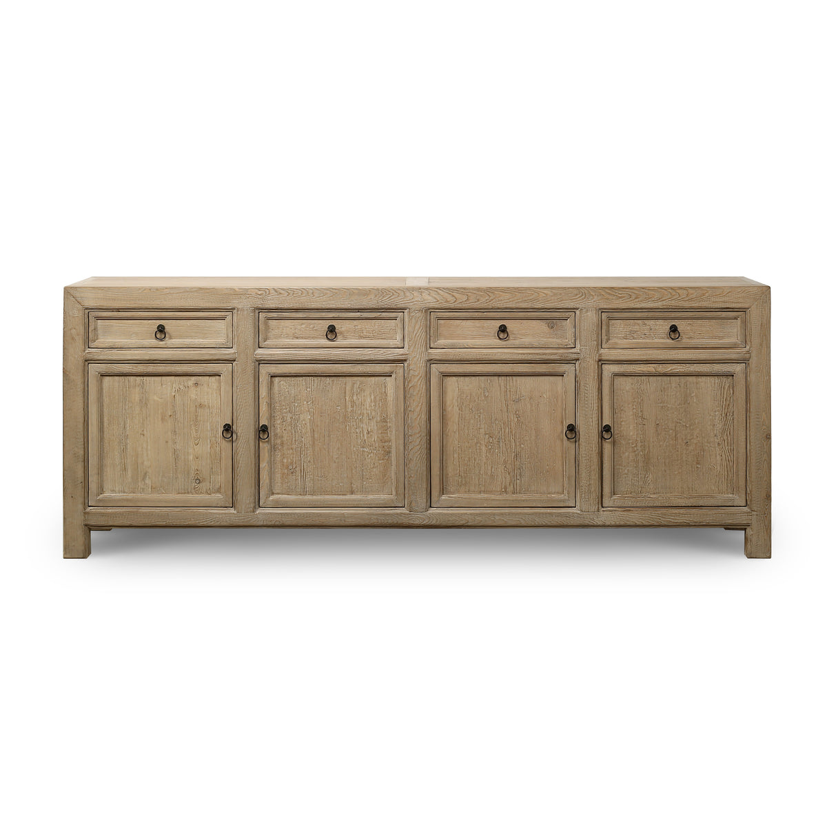 Four Drawers Sideboard Weathered Natural 93x18x35H