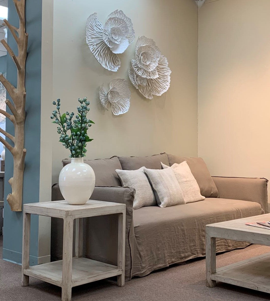 New Wash Linen Khaki Slipcover for Naples Sofa 9129 image