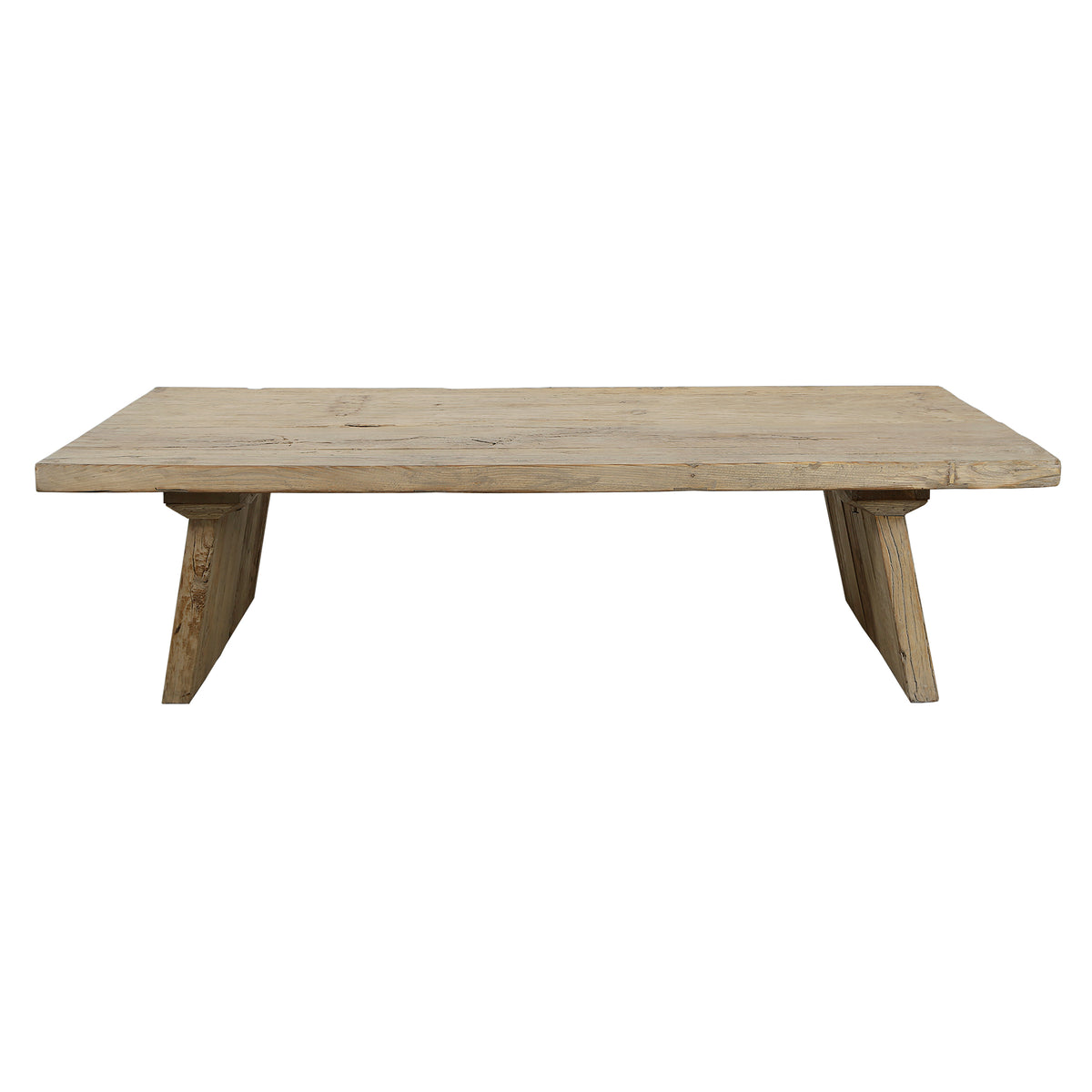 Sled Coffee Table Weathered Natural Old Wood
