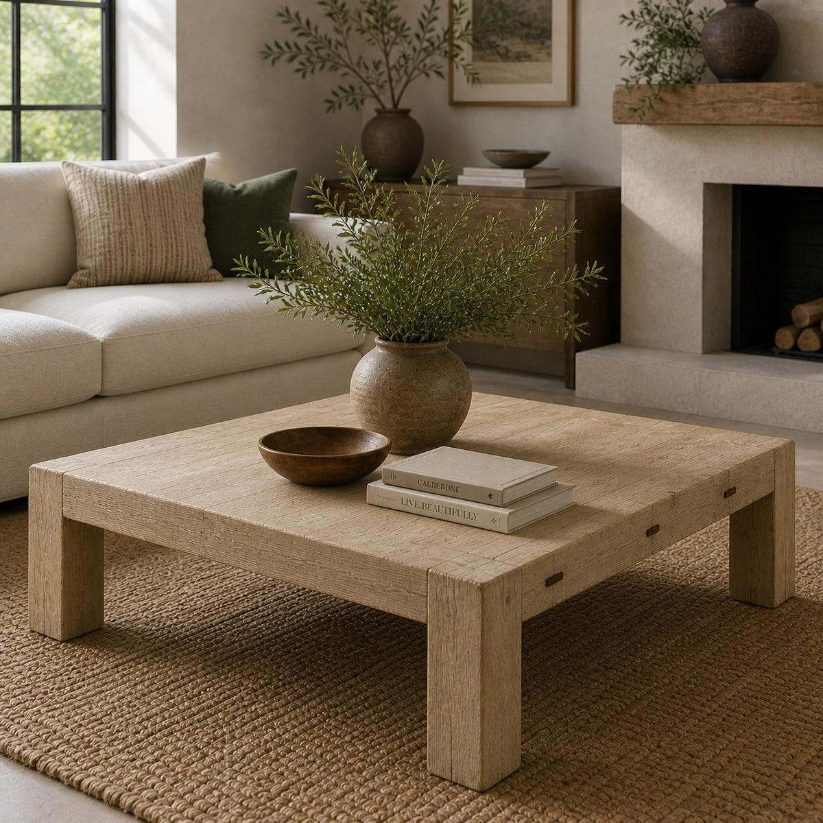 Capri Heritage Square Coffee Table Coffee Table 50x50x18H