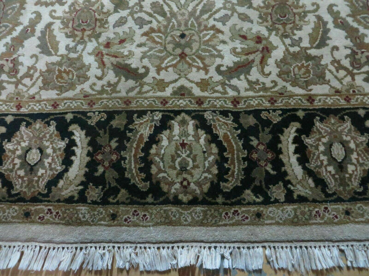 6' X 9' Vintage Handmade India Top Quality Jaipur Floral Oriental Tea Wash Nice - Jewel Rugs, view 5