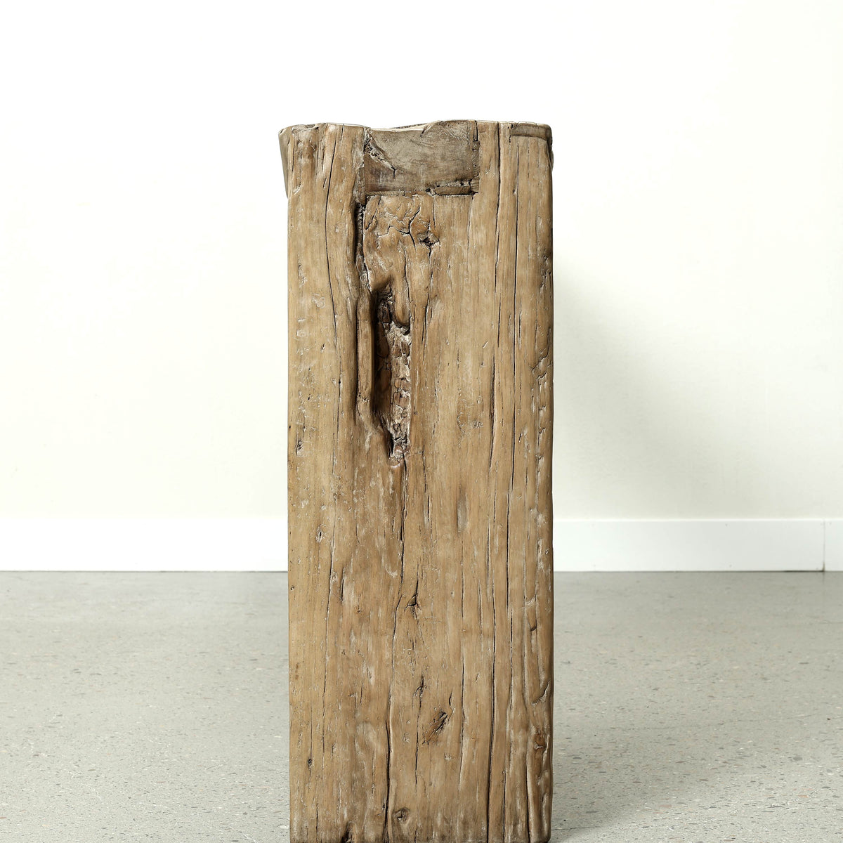 Vintage Waterfall Console Table Weathered Natural 94"W 13"D 34" H