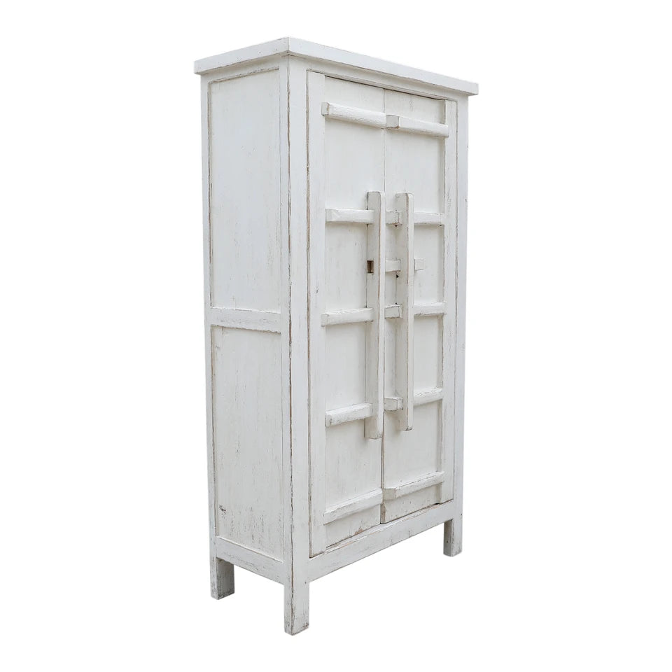 Amalfi Patrician Tall Cabinet | Distressed Natural Reclaimed Wood