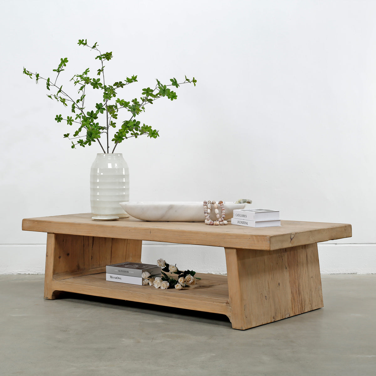Ravenna Coffee Table Weathered Natural Pine 67x31x18