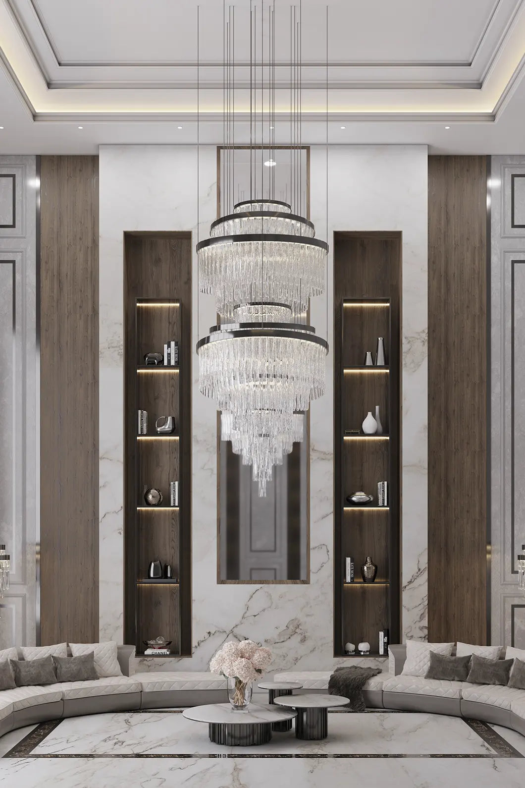 Babel XL Chandelier by Luxxu – view 7