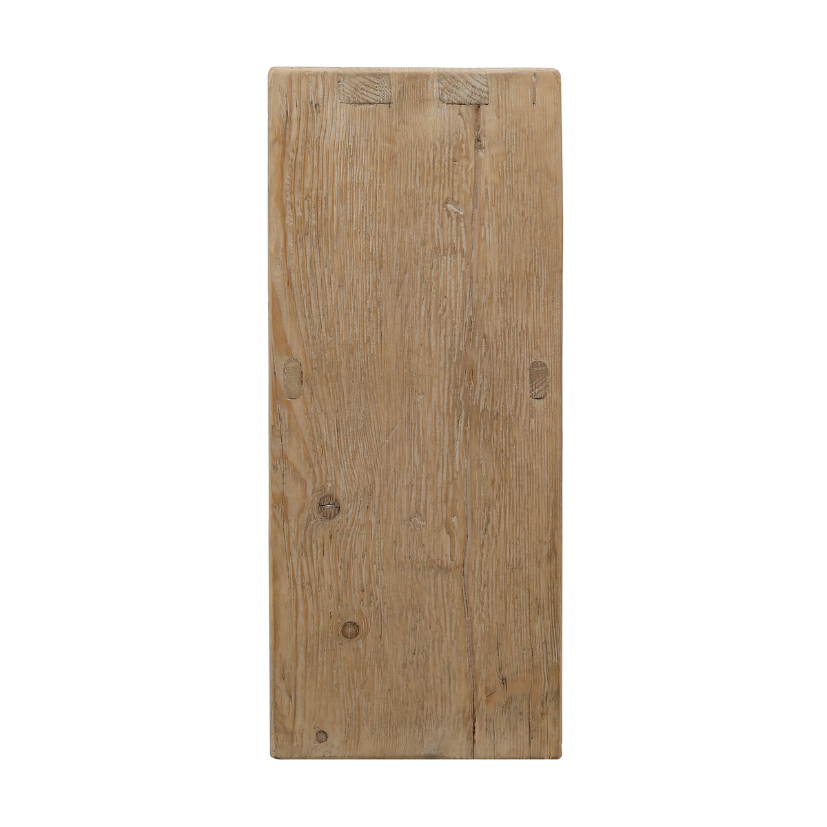 Waterfall console table with shelf weathered natural 88x14x35H